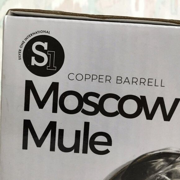 NWB Moscow Mule Finish Solid Copper Set Of 2 550 ml Copper Mug Cup Gift Set New - Picture 4 of 9